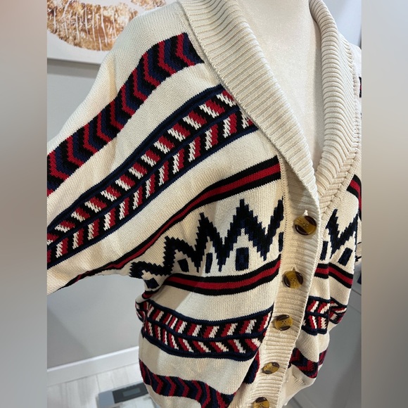 Forever 21 Tribal Aztec Knitted Button Down Sweater
Cardigan, size Medium - Picture 7 of 7